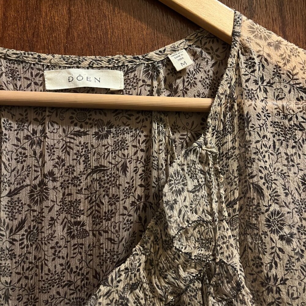 DOEN Antoinette Dress in Chamomile Garden Bloom (size M) - Picture 5 of 7